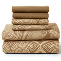 Paisley  – 6 Piece Ultra-Soft Microfiber Bed Sheets 16 Inches Deep Pocket Fitted Sheet