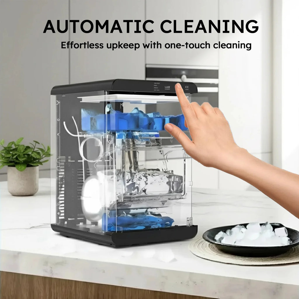 Nugget Ice Maker Countertop  Self-Cleaning Chewable Pellet Ice Machine