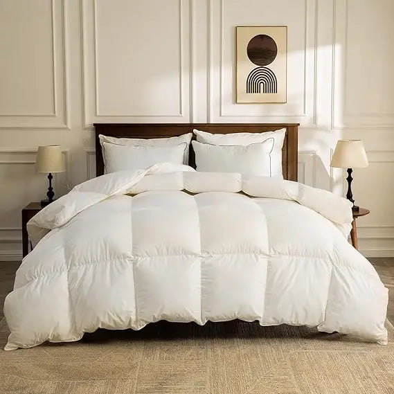 Queen Size Organic Feather Down Comforter