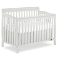 4-in-1 Convertible Crib with 4 Mattress Height Options, Greenguard Gold Certified, Non-Toxic Finish, Solid Pinewood Construction