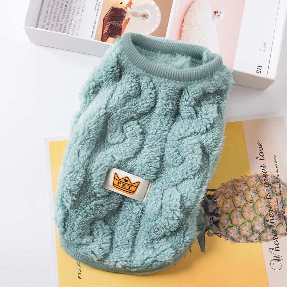Cat Clothes, Fleece Sweatshirt for Small Dogs
