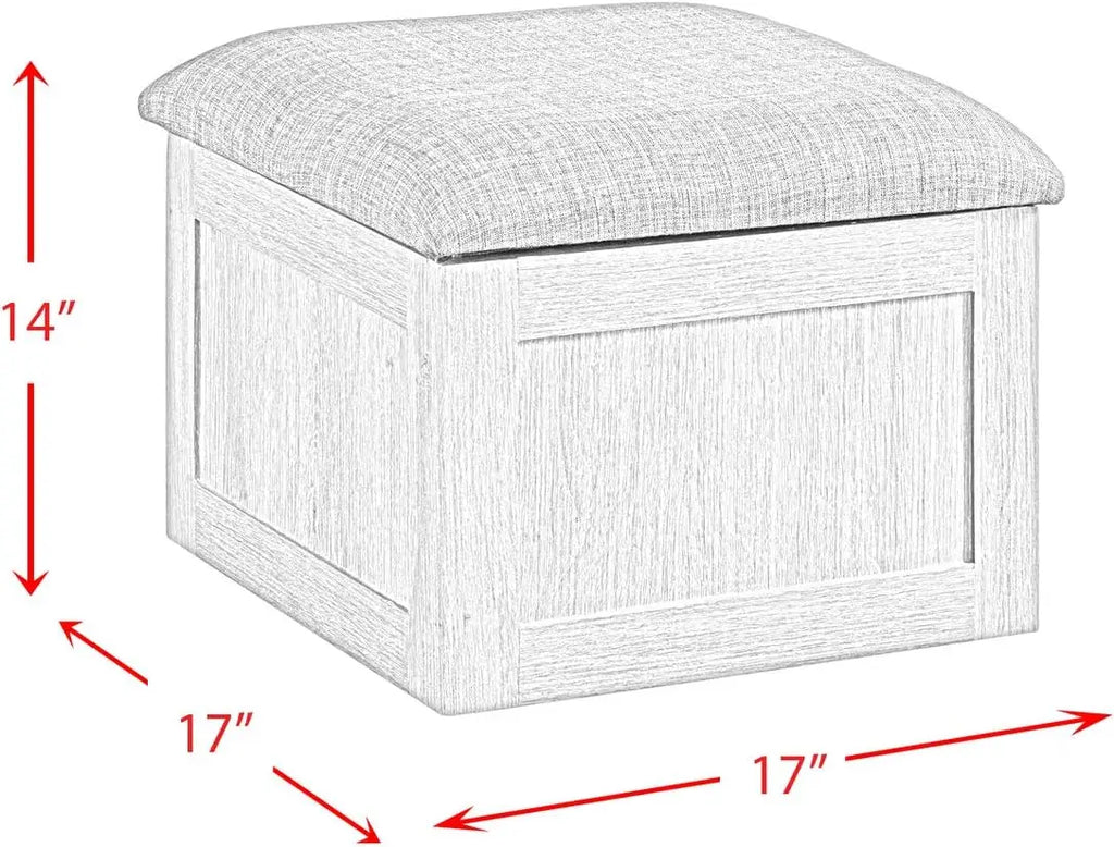 Dawson Coffee Table with Four Storage Stools in Grey