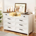 Dresser with Mirror, Chest of Drawers, 8 Drawer Dresser, Wood, Customized