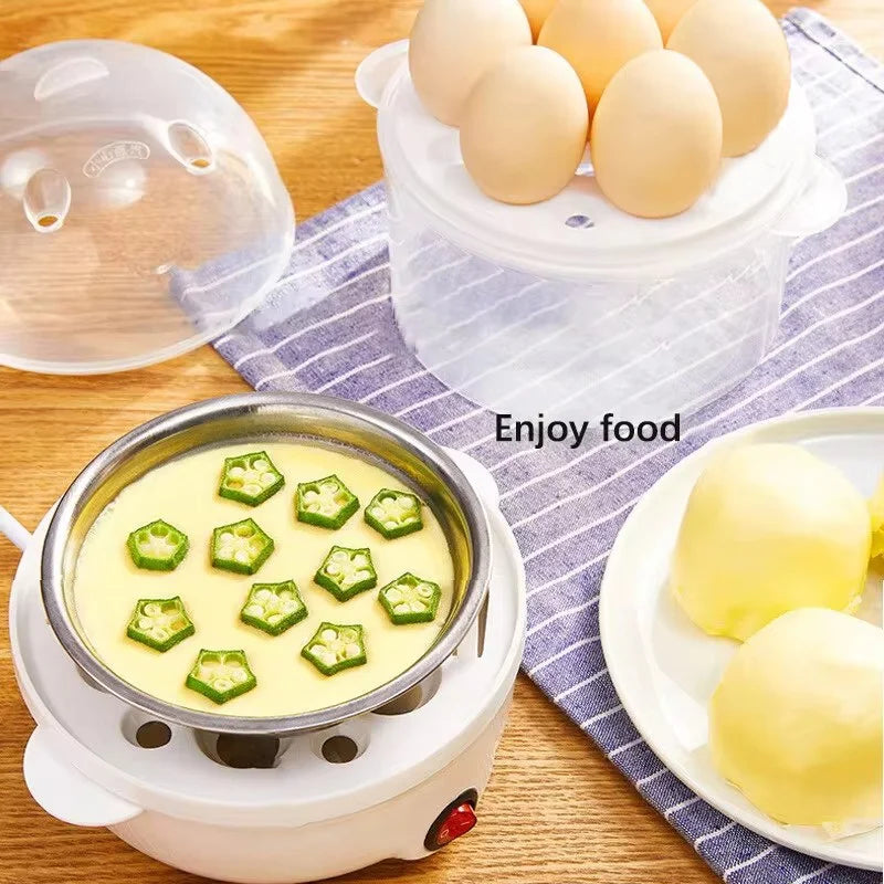 Multifunctional Electric  Double Layers Egg Cooker/ Mini Steamer