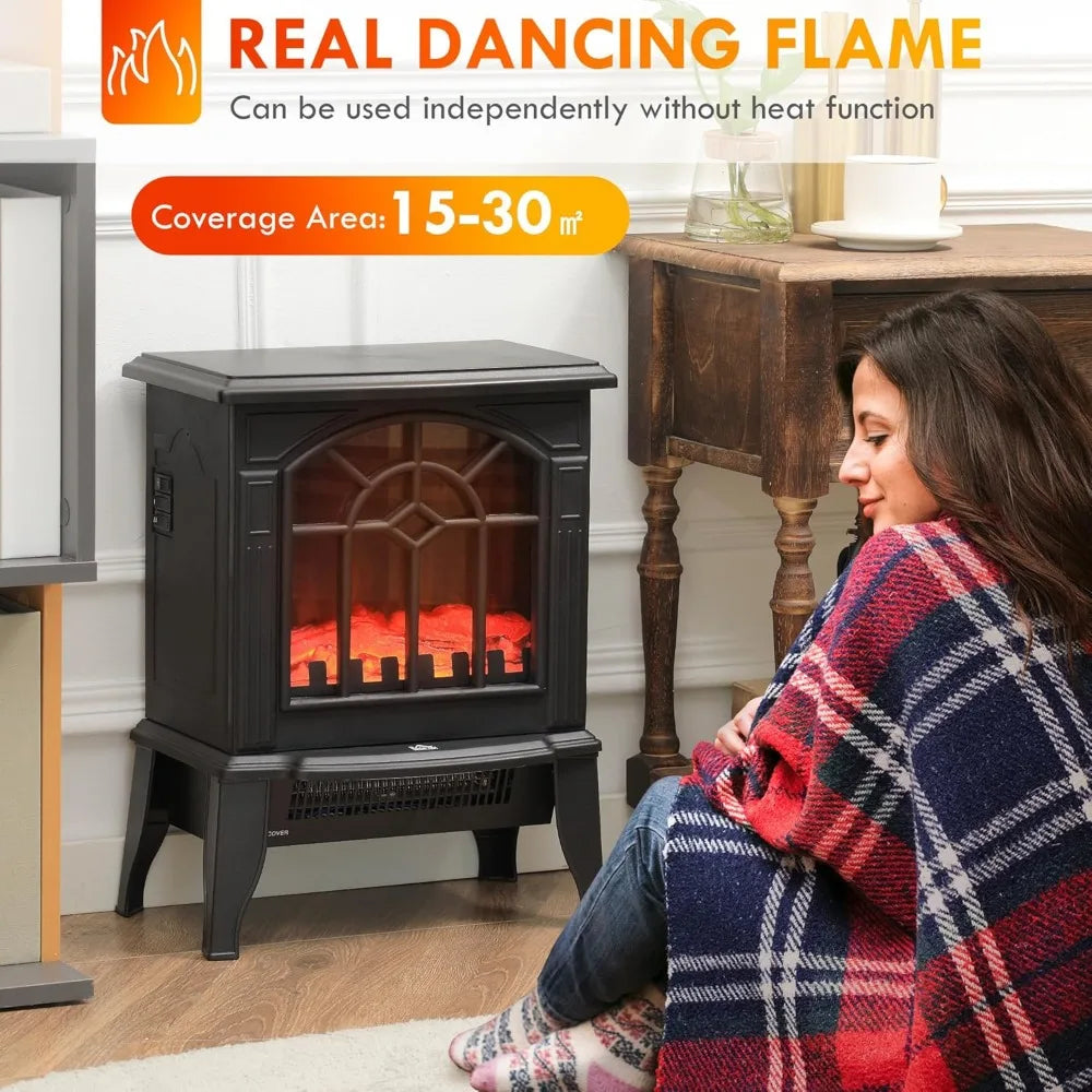 Electric Fireplace Stove, Freestanding Fireplace Heater