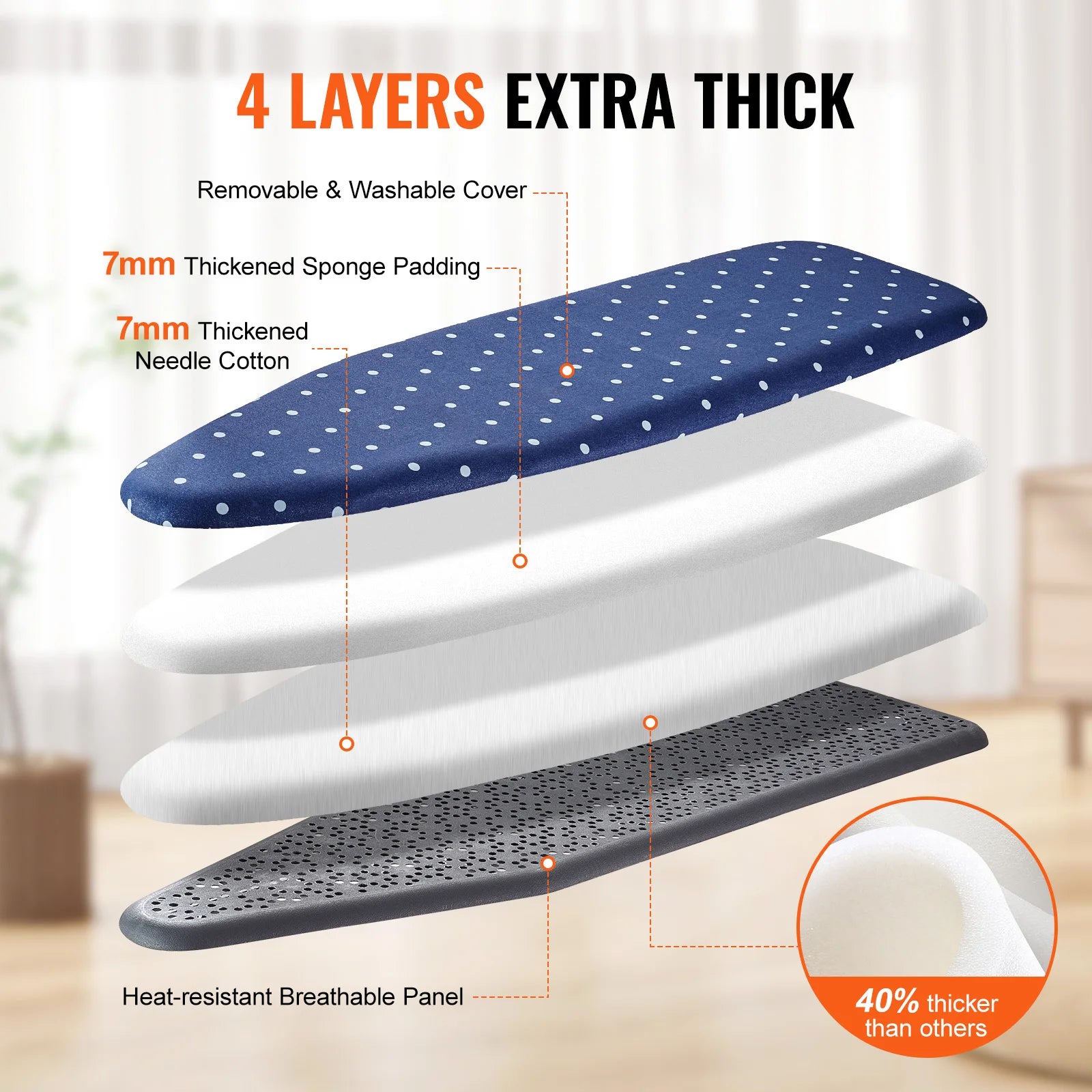 Full-Size Ironing Boards Heat-Resistant