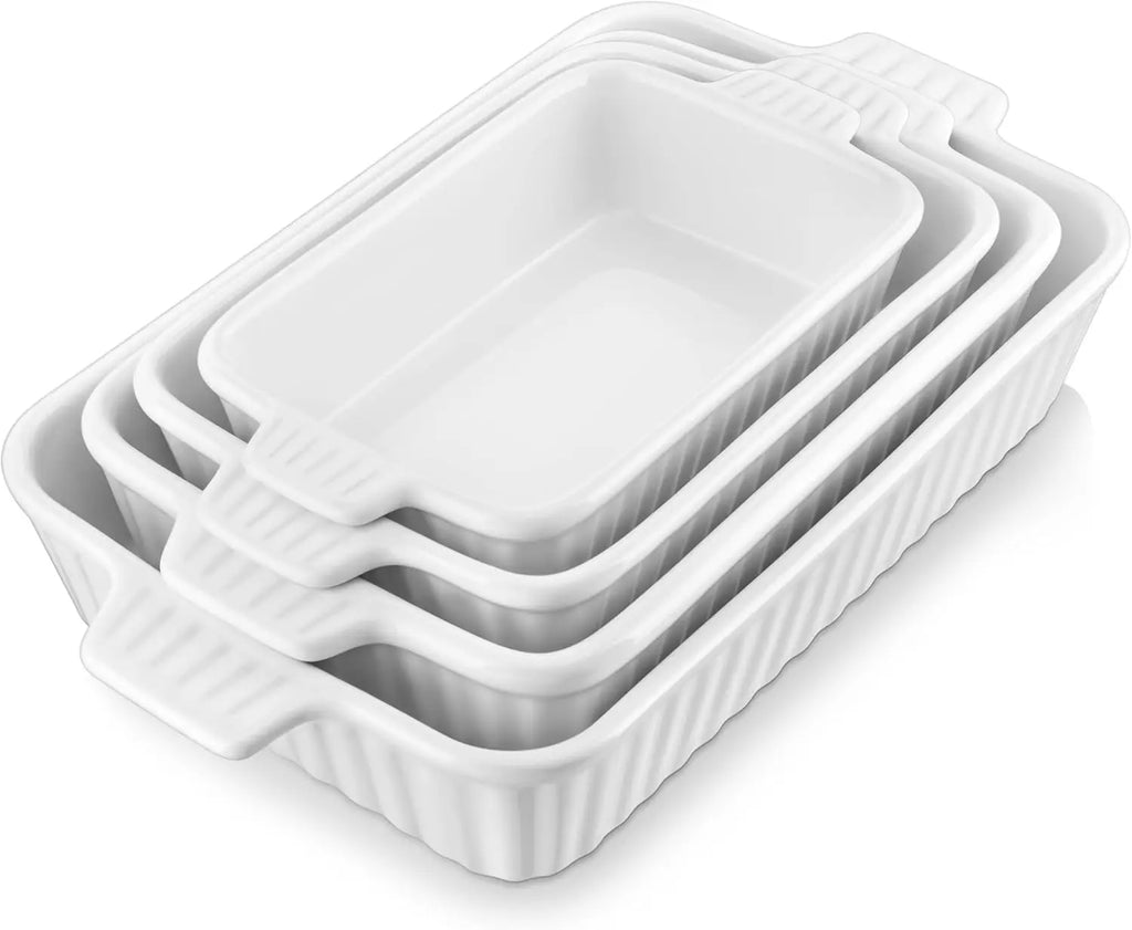 Porcelain Baking Dishes Oven-Safe Dishwasher Safe