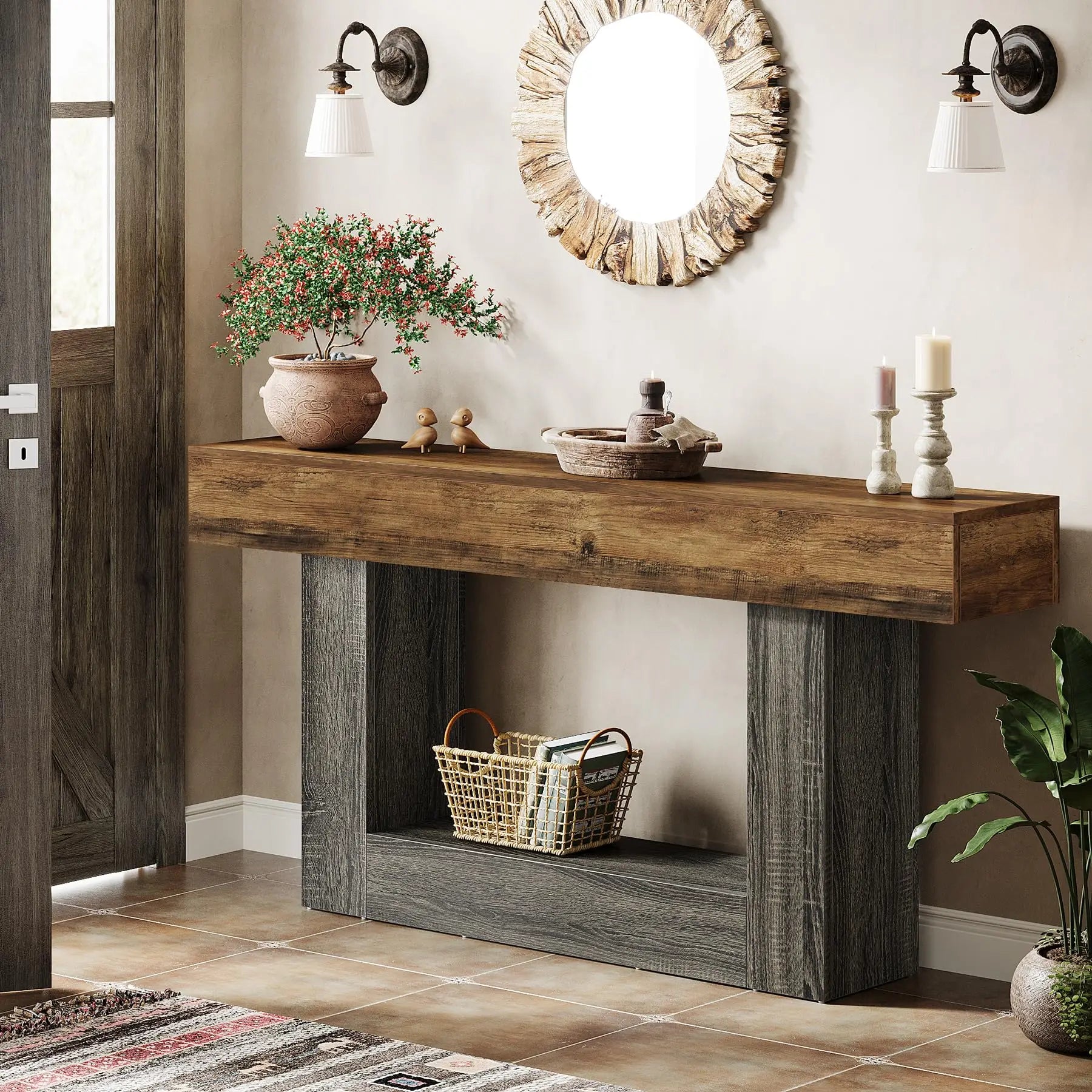 Console Table, Farmhouse Console Table