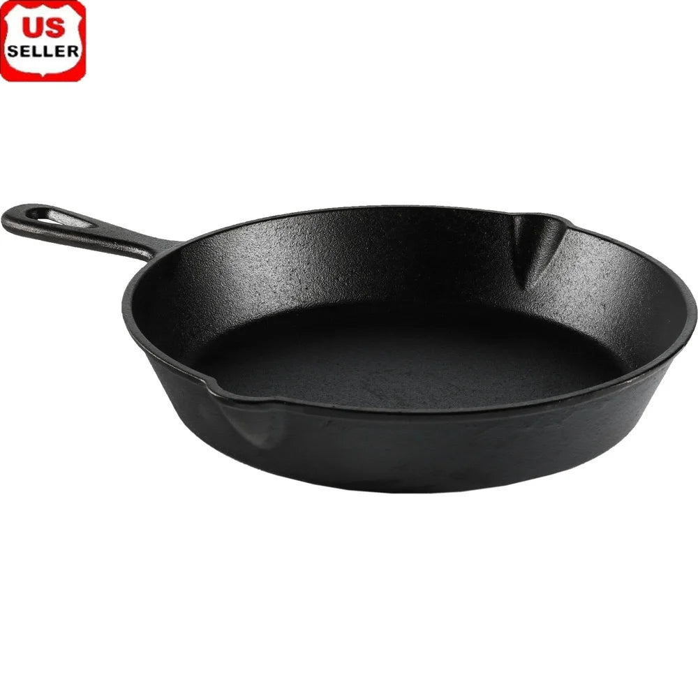 Cast Iron Skillet 10.5 Inch Nonstick Surface