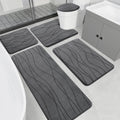 Ultra Absorbent Bath Mat Set Non-Slip
