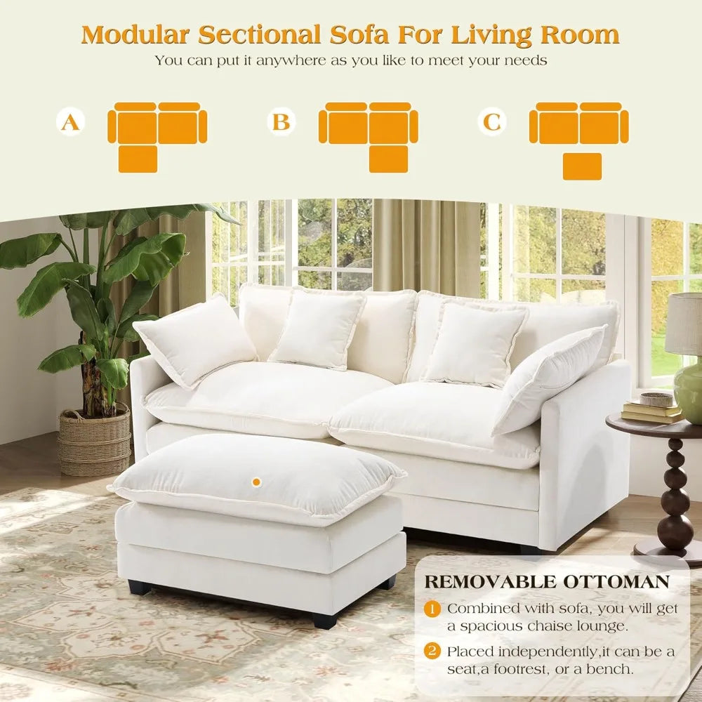 Sectional Sofa 2 Seater Seat Loveseat