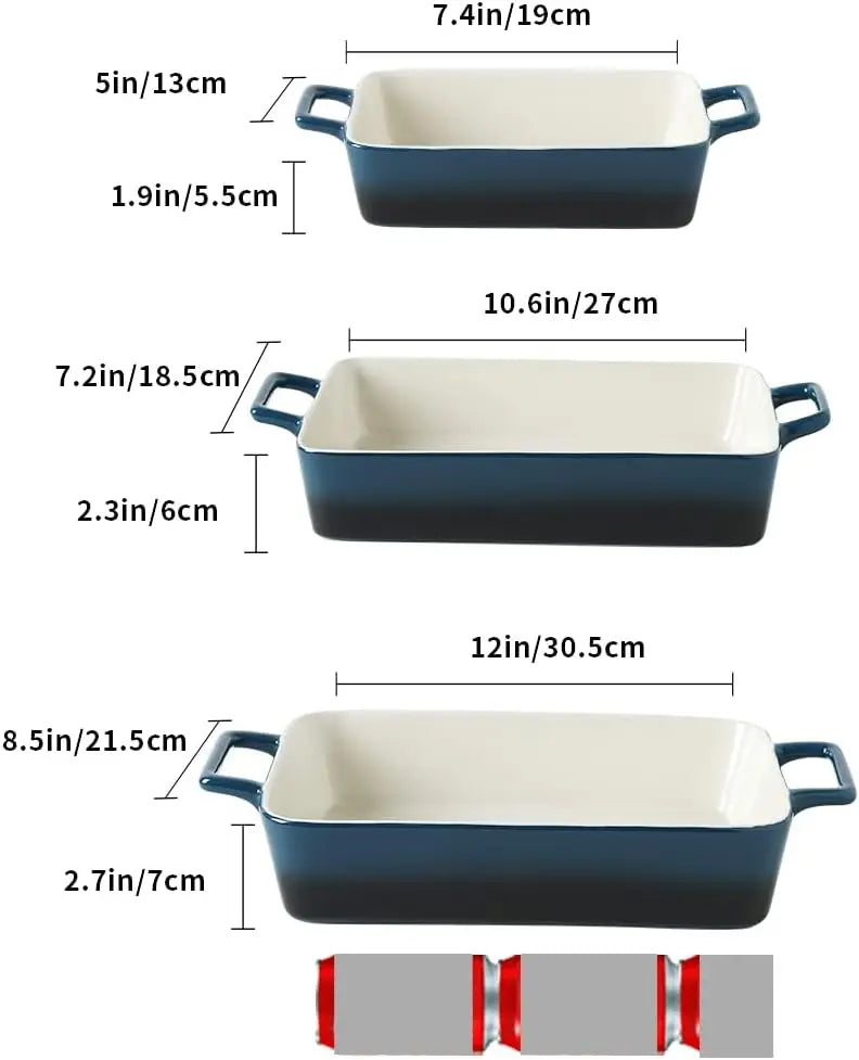 Ceramic Baking Dishes Oven Safe To 500°F