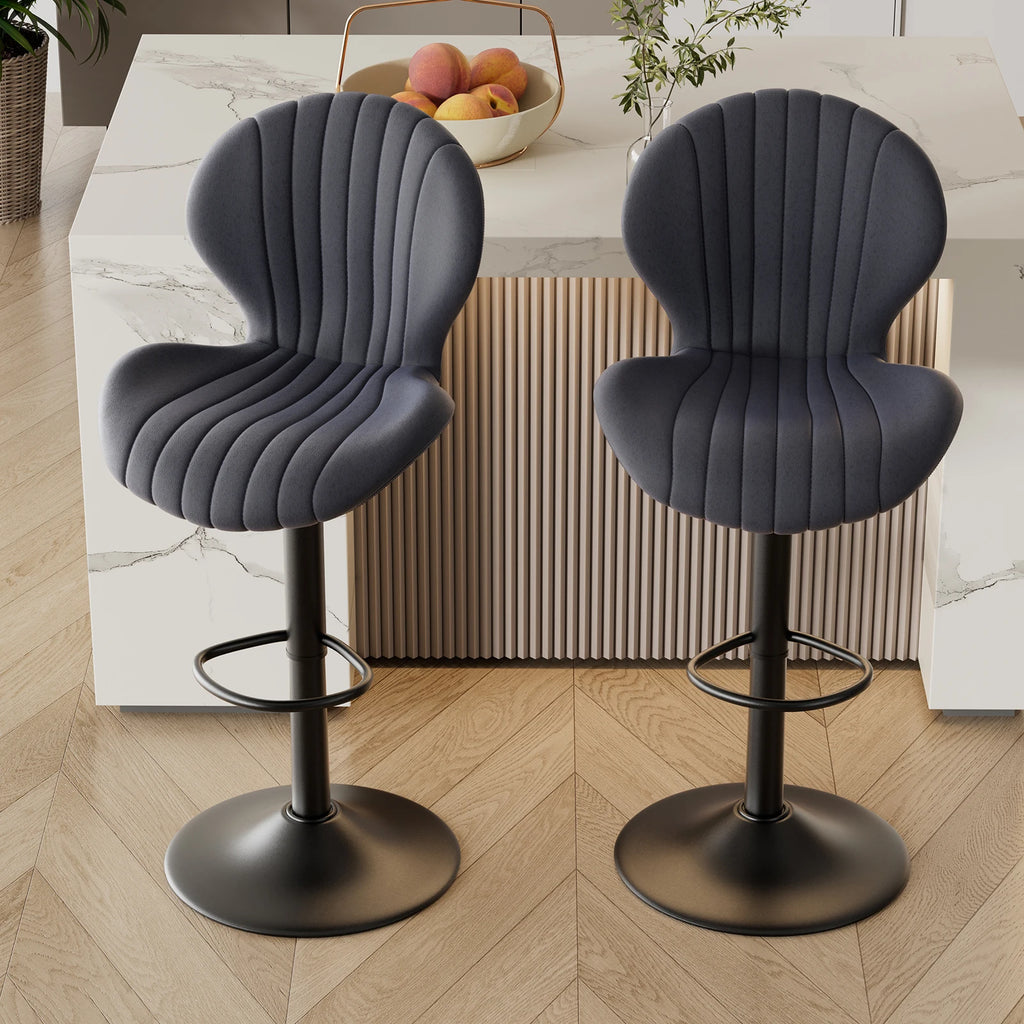 Backrest Bar Stools Luxury Modern