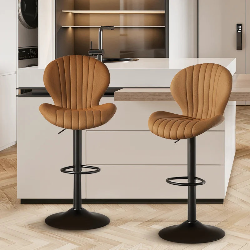 Backrest Bar Stools Luxury Modern