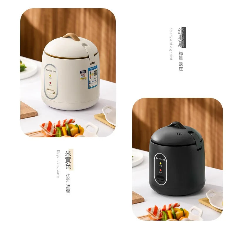 1.2L Mini Rice Cooker, 1-2 People Non-stick Inner Tank Rice Cooker