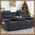 3-Seater Recliner Sofa with Drop-Down Table, Cup Holders & USB Charging