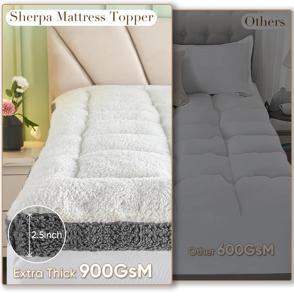 Queen Size Mattress Topper, Back Pain Relief