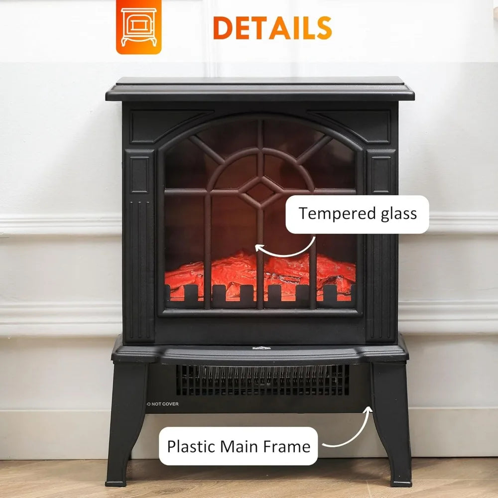Electric Fireplace Stove, Freestanding Fireplace Heater