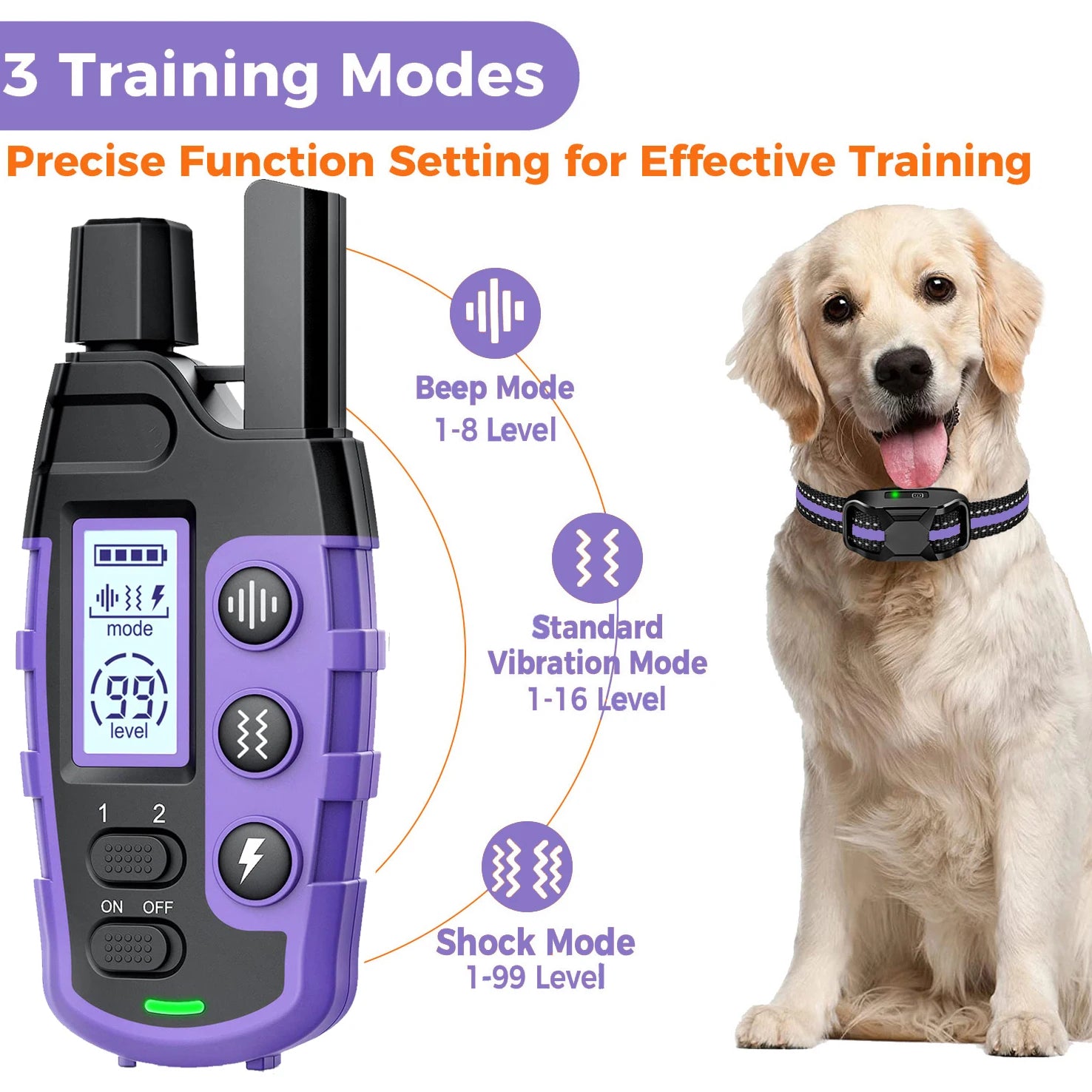 Electric Dog Training Collar Remote Control