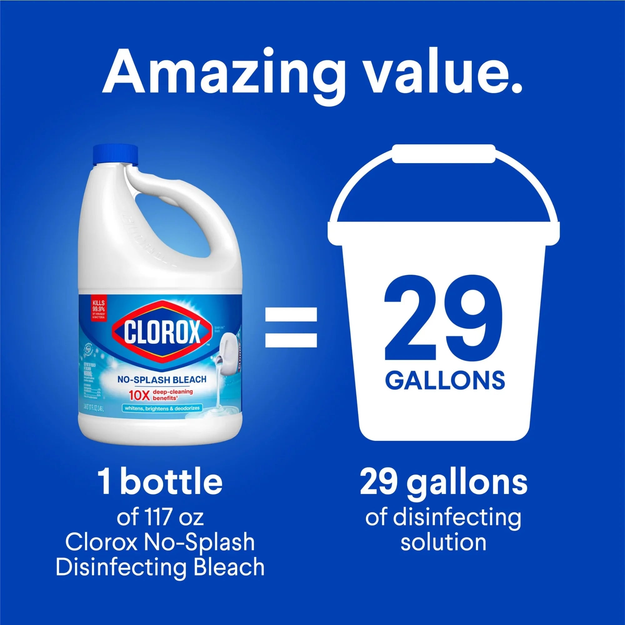 Liquid Bleach Cleaner, Regular Scent