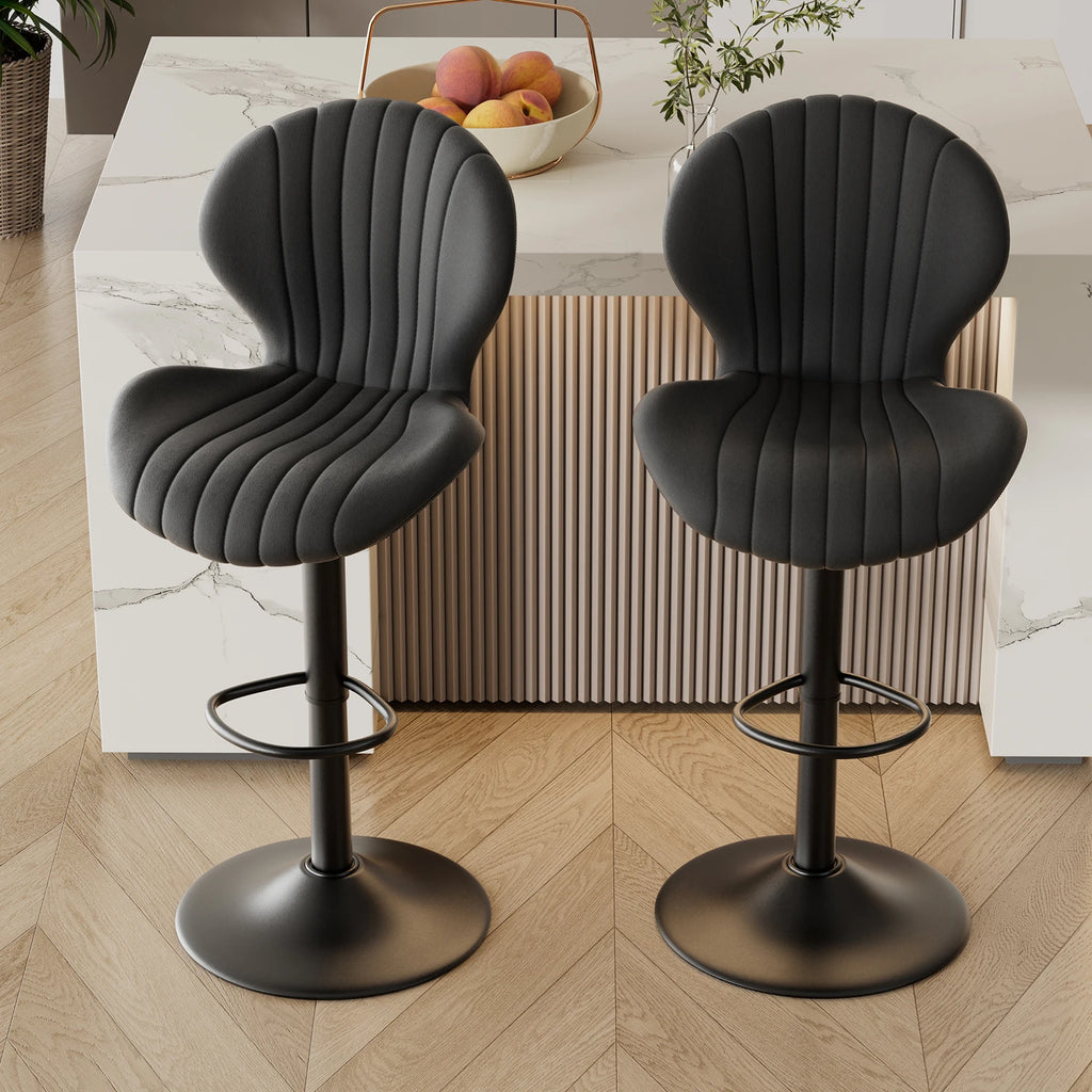 Backrest Bar Stools Luxury Modern