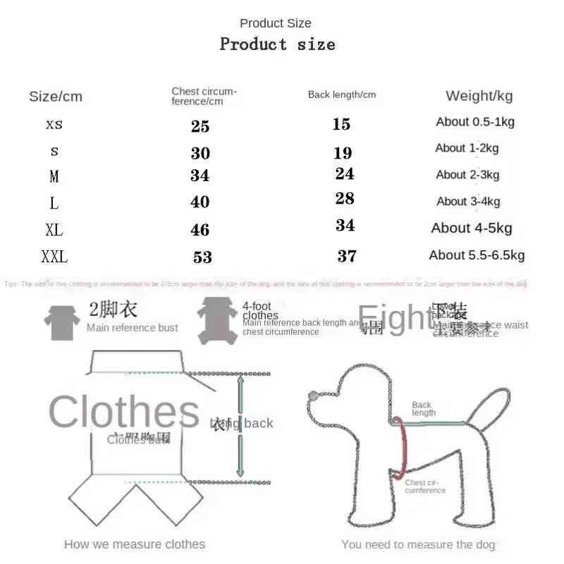 Autumn and winter sweater for dogs