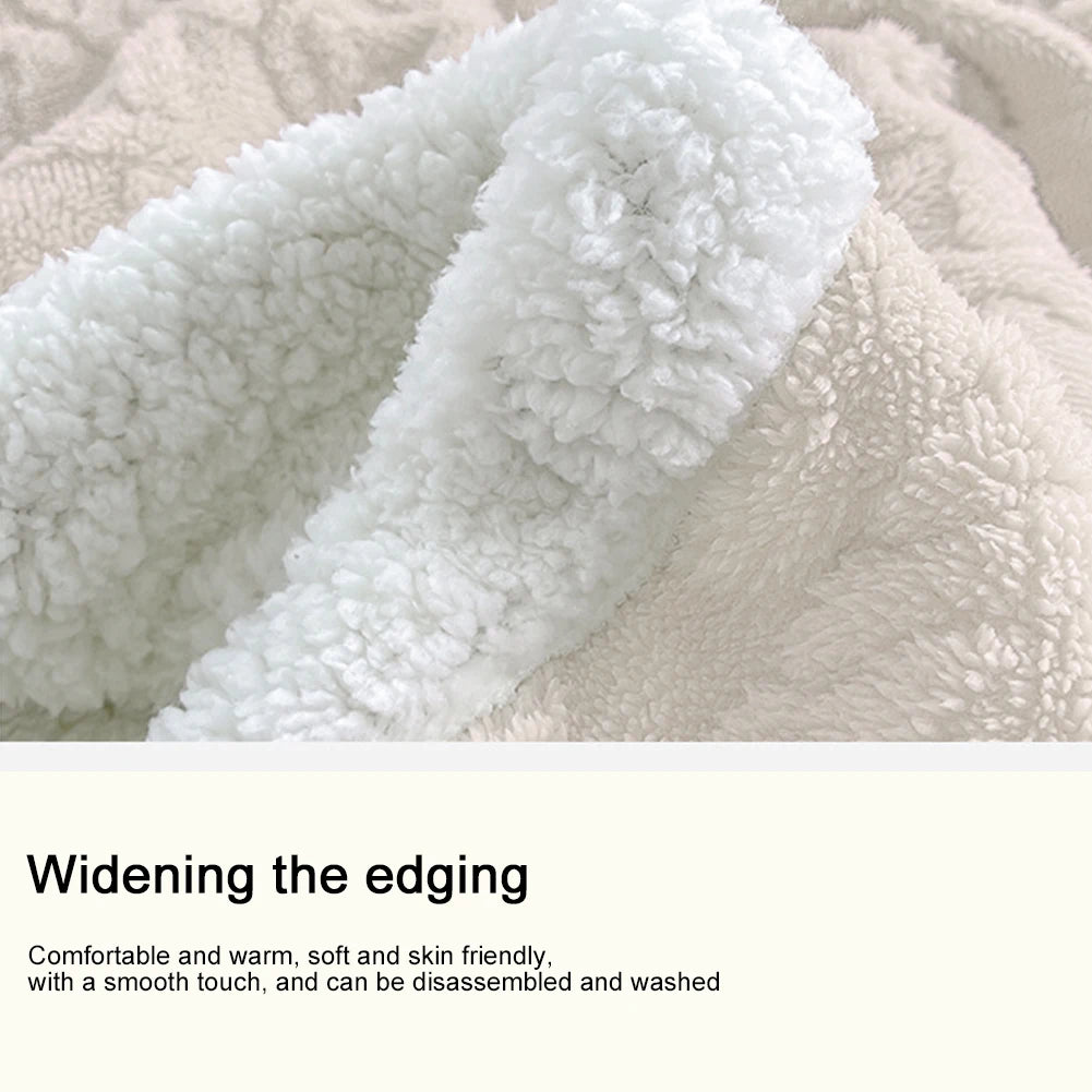 Lamb Fleece Double-Sided Throw Bedspread
